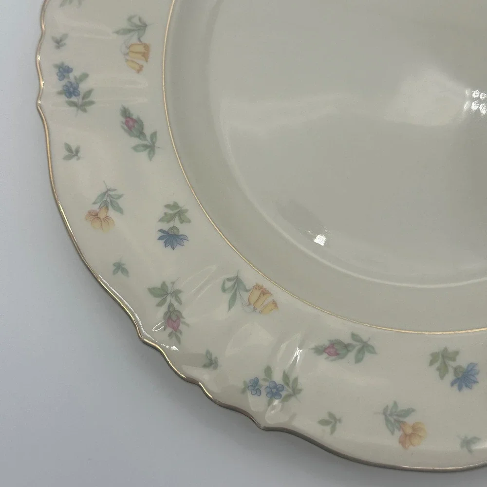 Vintage Syracuse China Suzanne Federal Shape Dinner Plates Set of 4 10in